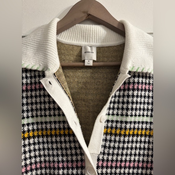 ✨ Anthropologie Buttondown Sweater Shift Mini Dress Sz M - Picture 8 of 10